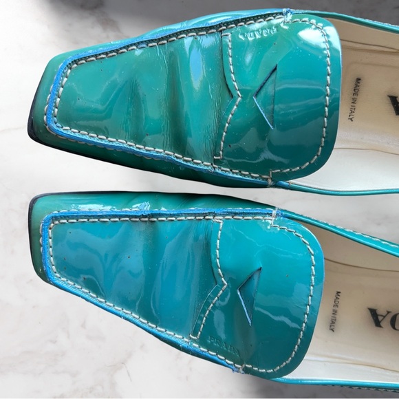 Prada Calzature Donna Patent Loafers in Voyage Color - Picture 8 of 13